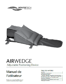 French AirWedge Manual – Produit retiré de la vente