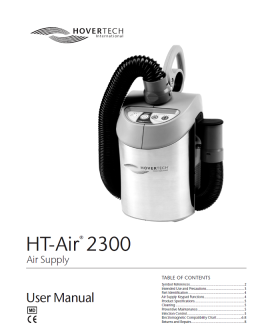 English HT‑Air 2300 Manual