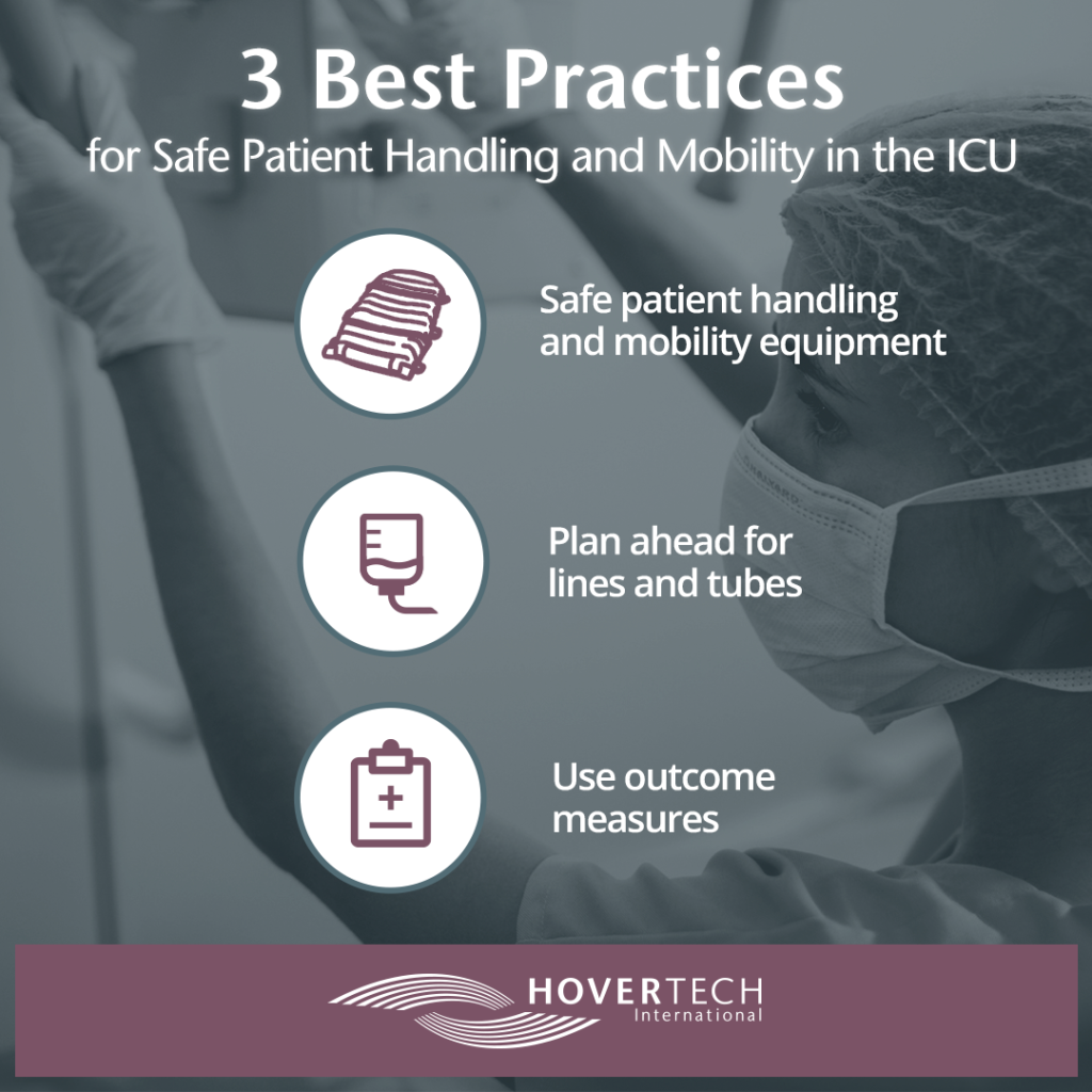 free nurses education graphic, 3 best practices for safe patient handling and mobility in ICU