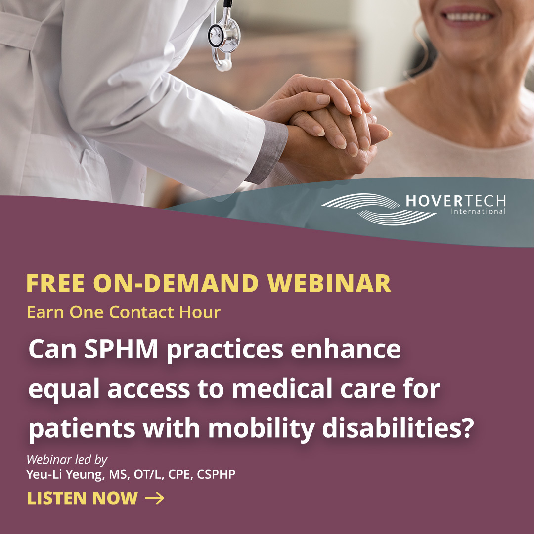 free online nursing webinar, Can SPHM practices enhance equal access to medical care for patients mobility disabilities, listen now