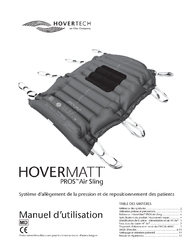 French Canadian HoverMatt PROS Air Sling - HoverTech International